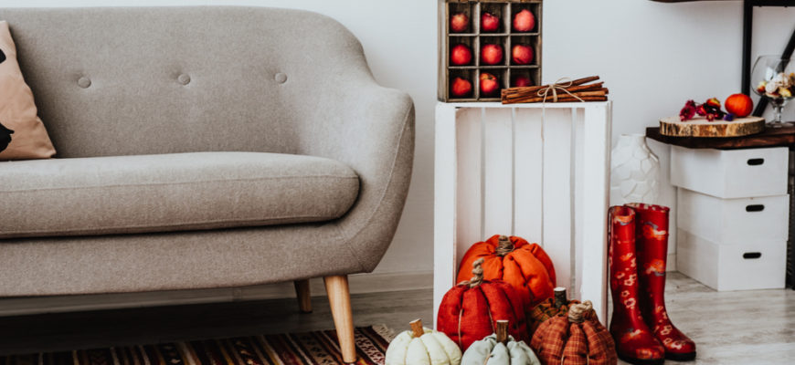 Cozy,Modern,Home,With,Decor,Inspired,By,Autumn.